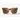 Brown tortoiseshell sunglasses with clear brown lenses.