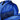 Interior view of a blue backpack showing the lining and compartment.