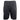 Back view of black shorts with red accents and pocket details.