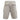 Back view of light-colored cargo shorts with pockets.