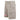 Beige cargo shorts with multiple pockets and logo print