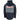 Back view of a navy and gray Skeeter waterproof jacket