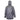 Back view of a gray hoodie with the text 'Eat. Sleep. Fish.' printed on it