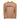 Men's long-sleeve hoodie shirt in light brown with blue and orange graphics