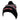 Black knitted beanie hat with striped design and pom-pom on top, featuring the logo 'SKEETER'.