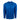 Blue long-sleeve athletic shirt with a half zipper and logo
