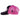 Pink and black mesh baseball cap with a pink ribbon emblem