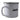 White camping mug with a metallic rim and Skeeter logo