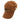Brown baseball cap with embroidered logo