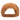 Back view of a brown cap with a logo