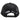 Back view of a black mesh baseball cap