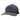 A charcoal grey hat with a blue camo mesh back. The Skeeter logo is embroidered across the front in navy and blue.