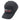 The left side of the charcoal grey structured hat.