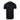 Back view of a black short-sleeve t-shirt on a mannequin