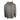 Back of a heathered grey hoodie.