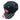 Black cap with a red logo and a star-patterned brim featuring the American flag.