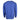 Back of a blue crewneck sweatshirt.