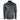 Gray quarter-zip fleece pullover with logos on the chest