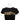 Close-up of a black T-shirt featuring a gold logo that reads 'SKEETER'.