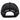 Back view of a black mesh cap with an adjustable strap
