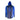Blue hooded long-sleeve shirt with a graphic design on the back