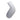 White plastic curved object with a hole, resembling a grip or handle.