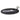 Black oval plate with a white fish design and screws