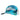 Colorful blue and green patterned cap with mesh back