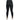 Back view of a person wearing black leggings and white sneakers