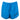 Blue athletic shorts with a drawstring and 'Skeeter' logo