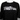 A close up of the chest of a women's black long sleeve. Printed across the chest is the skeeter logo in white and sparkly grey.