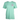 Mint green t-shirt with pink graphic on the left chest that says eat, sleep, fish.