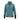 Teal hooded sweatshirt with long sleeves and a relaxed fit.