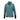 A teal pullover sweatshirt with a hood and black accents.