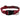 Red adjustable pet collar with a black buckle and metal D-ring.
