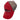 Red baseball cap with mesh back and logo