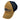Brown and navy mesh trucker hat with a logo
