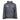 Gray waterproof jacket with a hood and logo details.
