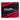Front of a microfiber towelette with a red and black geometric design. Centered is the Skeeter logo in white.