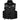 Black life vest with buckles and labels
