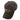 Brown cap with a camouflage brim and a logo on the front