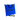 Blue square cushion bag with black handles and Skeeter logo