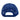Back view of a blue mesh baseball cap.