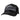 A black camo canvas hat with the Skeeter logo embroidered across the front in black and white