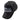 Black cap with embossed pattern and logo