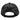 Canvas back of black camo hat with a hook and loop adjustable closure.