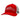 A trucker hat with red front panels and a bill, a white mesh back, and the Skeeter logo embroidered in white across the front. On the left side of the mesh is the Yamaha logo embroidered in black.
