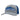 Gray and blue Skeeter trucker hat with embroidered logo