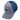 Gray and blue mesh-back cap with logo