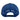 Back view of a blue mesh baseball cap